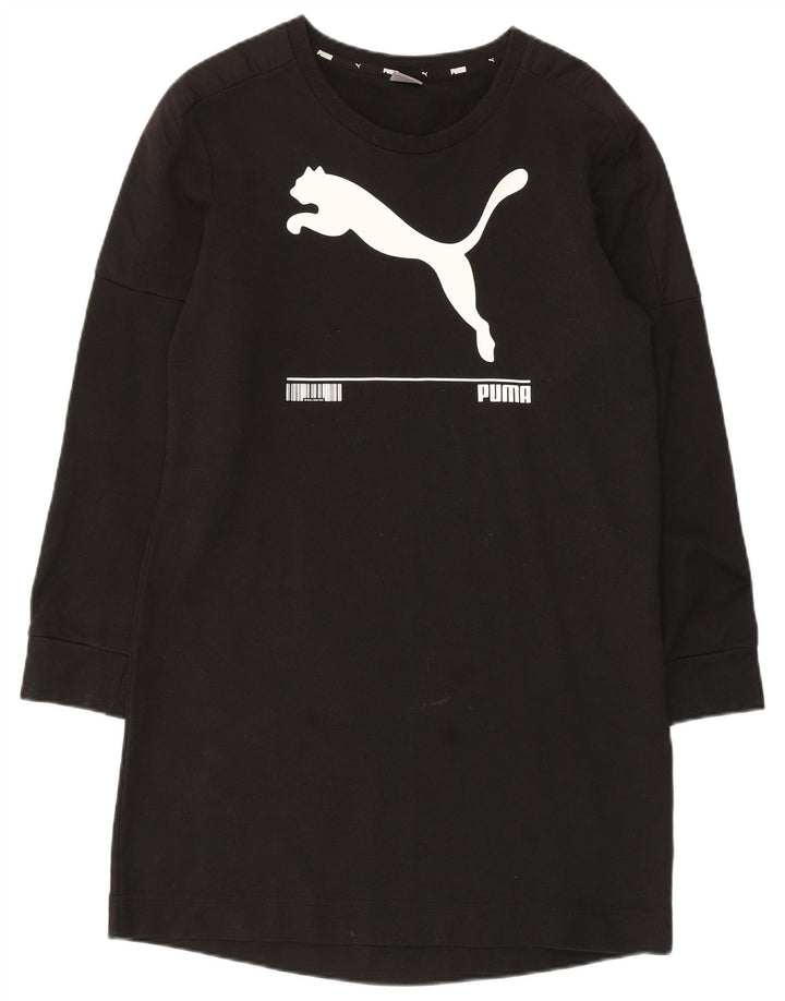 Vestido feminino Puma Graphic Jumper UK 10 pequeno preto