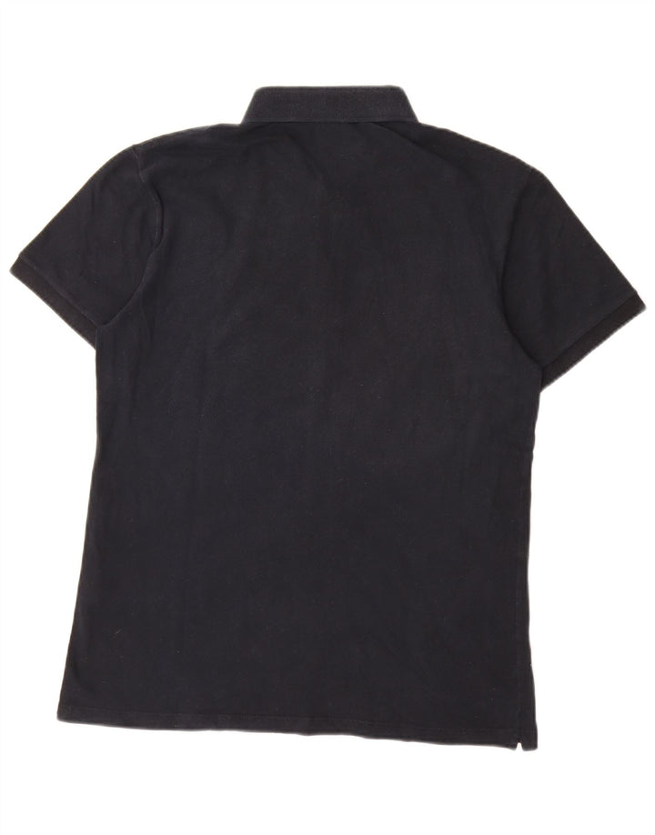 Camisa polo masculina Fred Perry grande algodão azul marinho