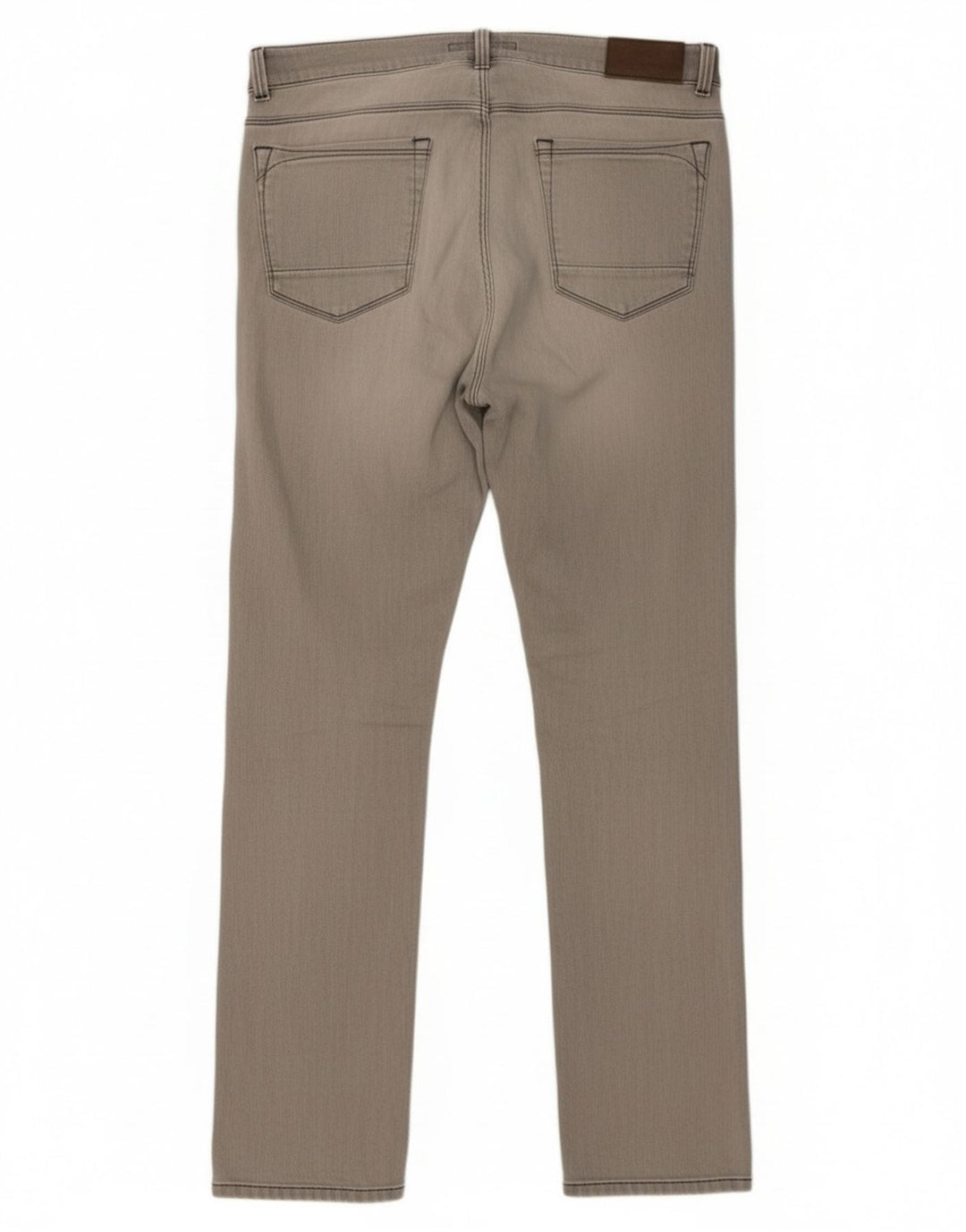 Trussardi Mens Slim Jeans W31 L33 Cinza Algodão
