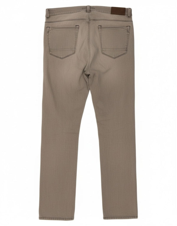 Trussardi Mens Slim Jeans W31 L33 Grey Cotton
