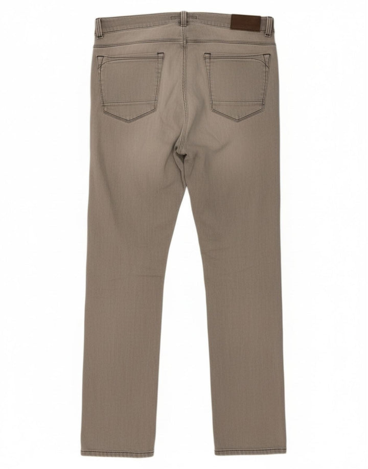 Trussardi Mens Slim Jeans W31 L33 Cinza Algodão