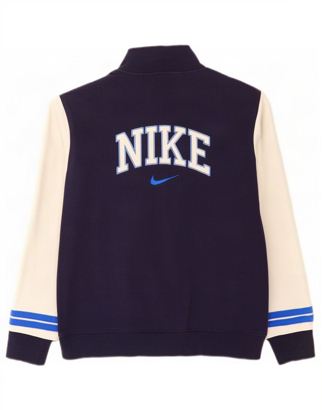 Jaqueta masculina Nike Graphic Tracksuit Top grande algodão colorblock azul marinho
