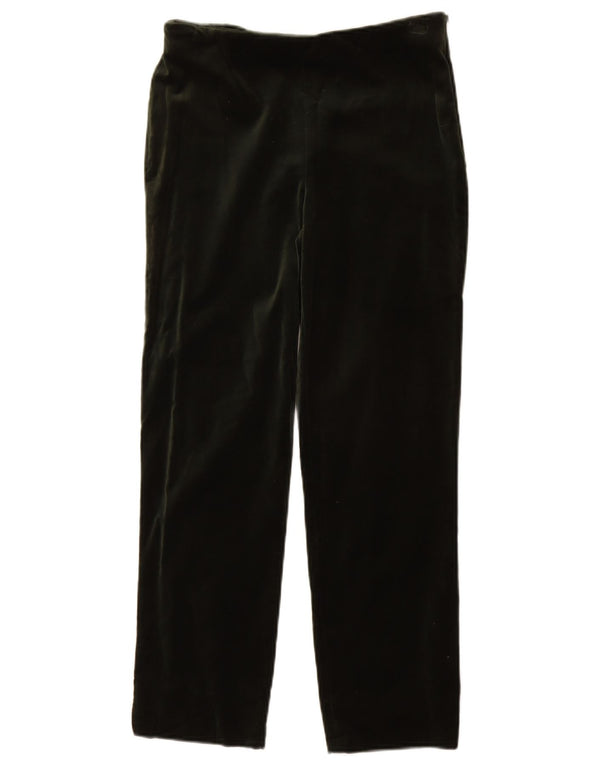 Zara Womens Straight Casual Trousers XS W24 L26 Green