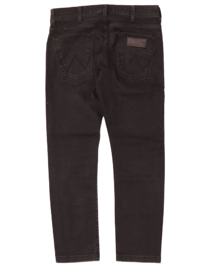 Wrangler Masculino Bryson Slim Jeans W30 L28 Algodão Preto