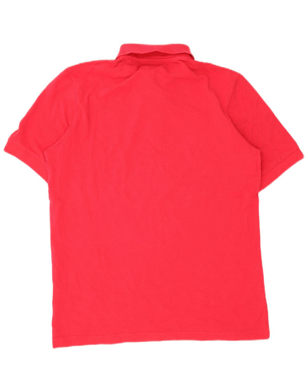 Camisa polo masculina Kappa grande algodão rosa