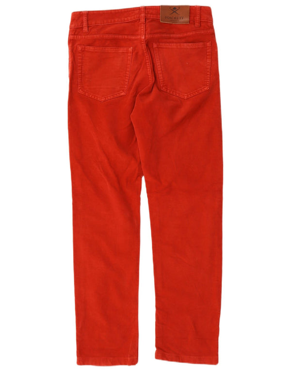 Hackett Calça masculina reta casual W30 L29 algodão vermelho
