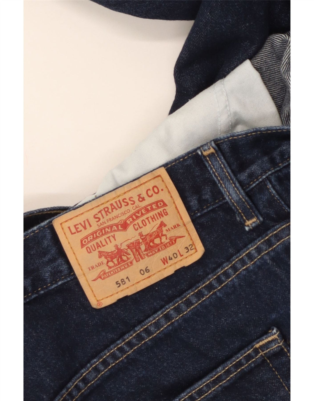 Jeans Levi's 581 Straight Masculino W40 L32 Azul Marinho