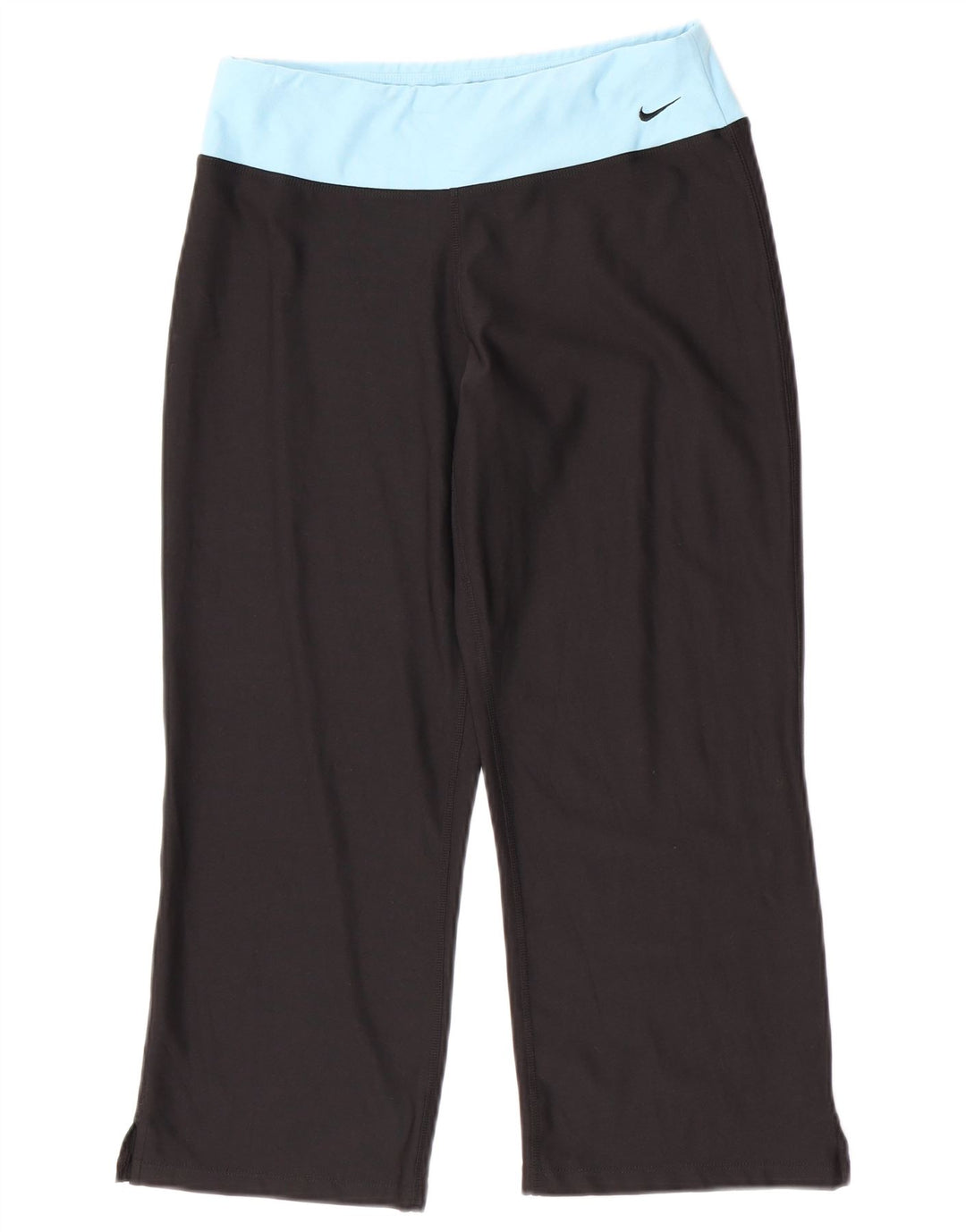 Leggings Nike Capri Femininas UK 8/10 Médio Preto Poliéster