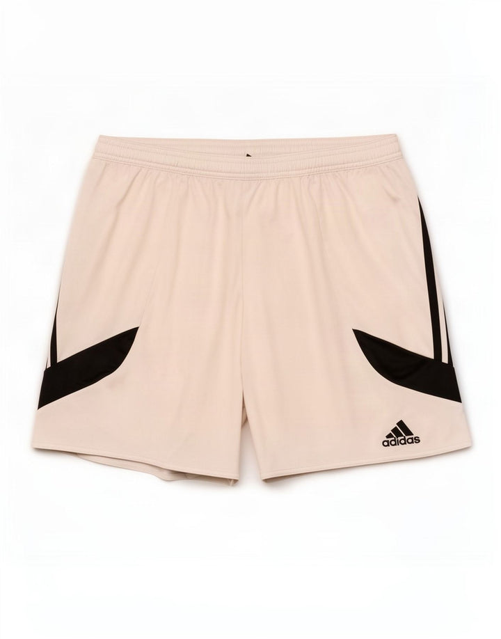 Adidas Masculino Climalite Sport Shorts Grande Branco Colorblock Poliéster