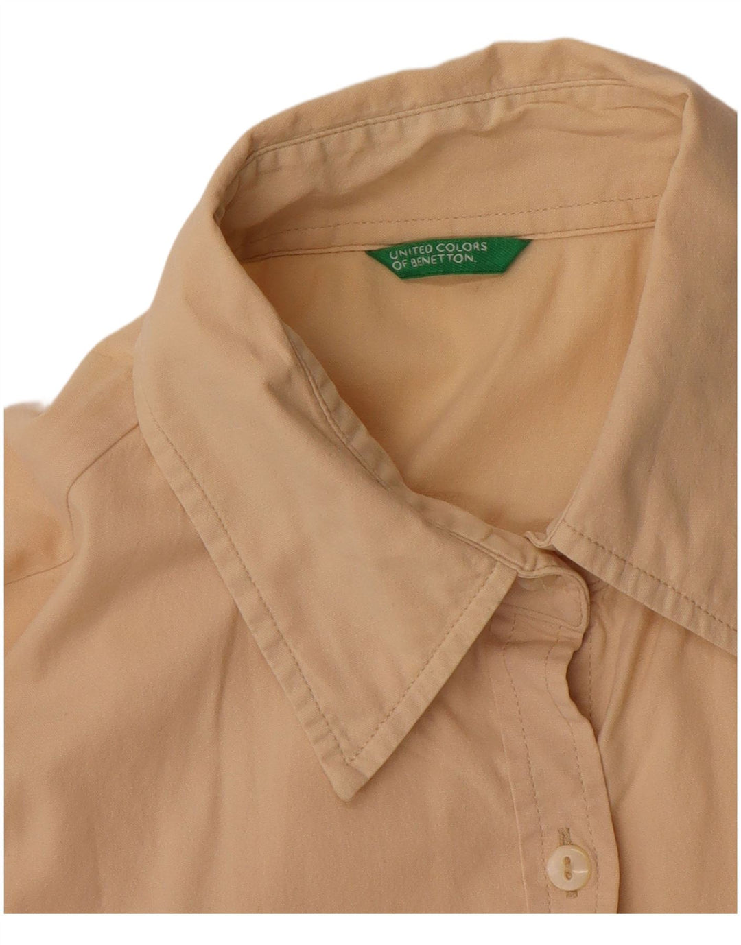 Camisa feminina Benetton UK 12 médio bege