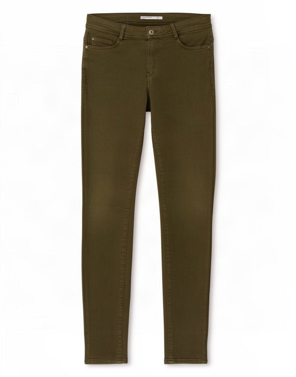 Zara Womens Trafaluc Skinny Jeans EU 40 Médio W30 L32 Algodão Cáqui