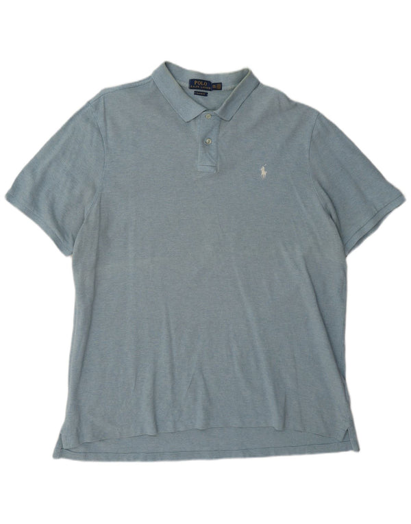 Polo Ralph Lauren Camisa masculina clássica de ajuste 2XL algodão azul