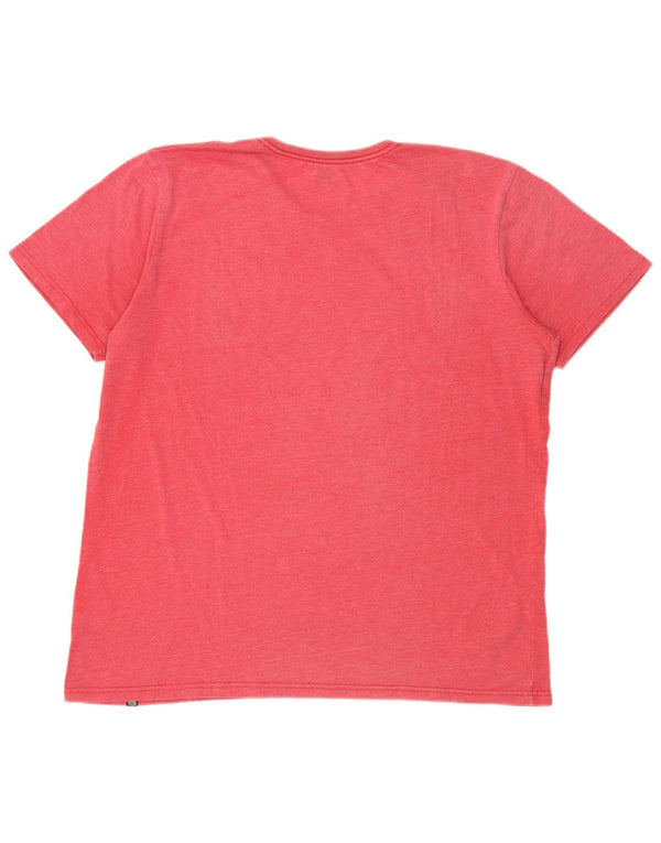 Animal Mens Graphic T-Shirt Top XL Red Cotton