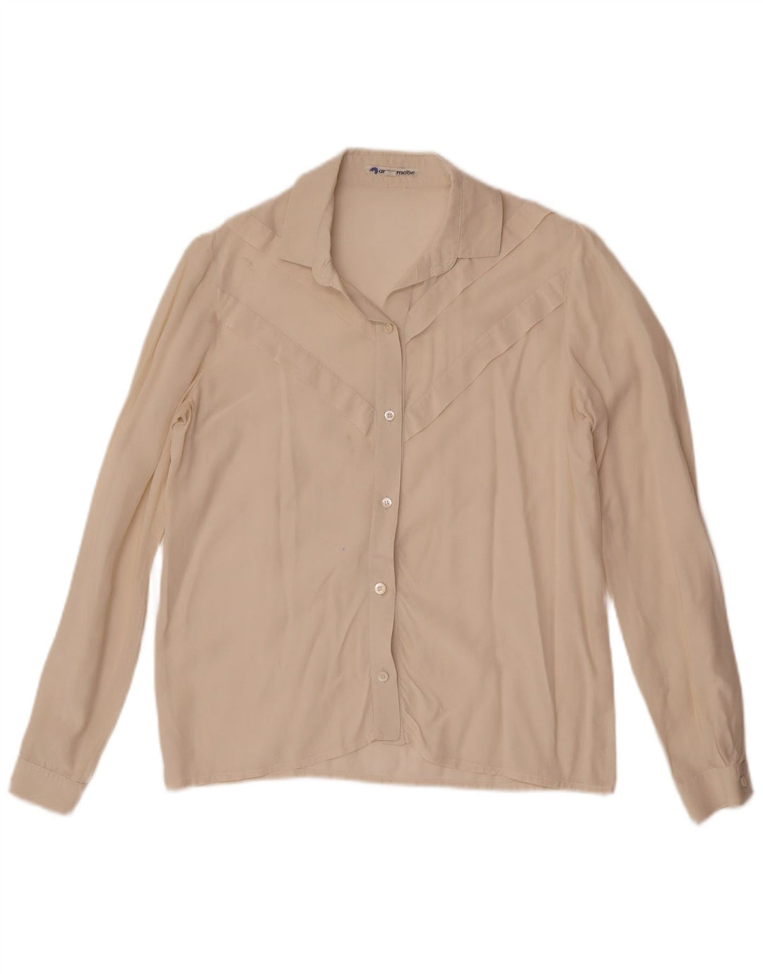Blusa feminina vintage IT 40 pequena off white