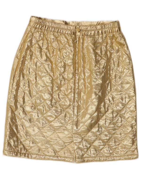 Laura Biagiotti Meninas Saia Reta 9-10 Anos W24 Acetato Dourado