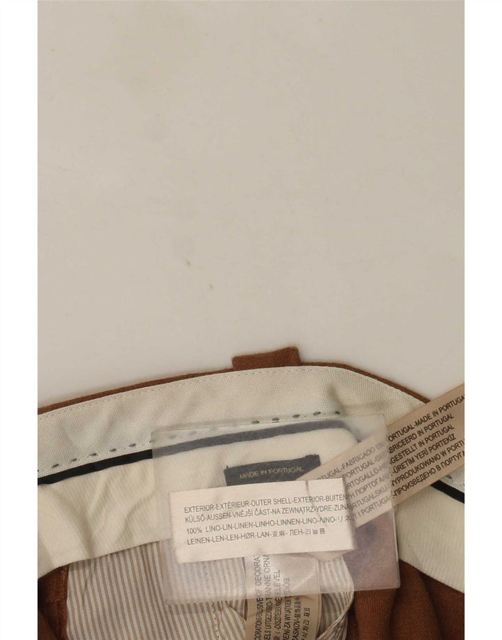 Calça Chino Regular Mulher Massimo Dutti EU 40 Médio W30 L31 Marrom