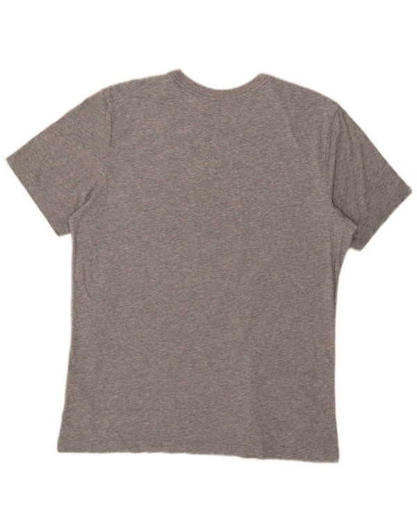 Camiseta gráfica masculina Nike grande algodão cinza