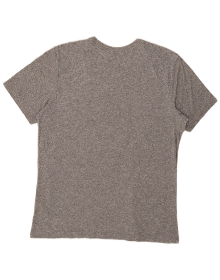 Camiseta gráfica masculina Nike grande algodão cinza