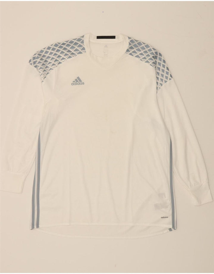 ADIDAS Mens Adizero Graphic Top Manga Longa XL Branco Poliéster