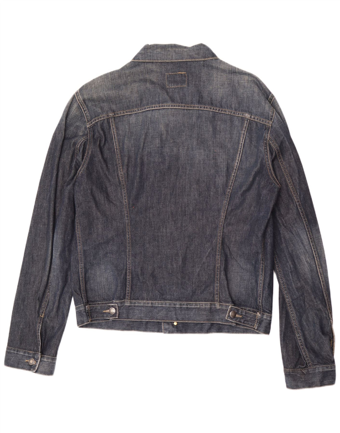 Jaqueta jeans masculina Gas UK 44 2XL algodão azul marinho