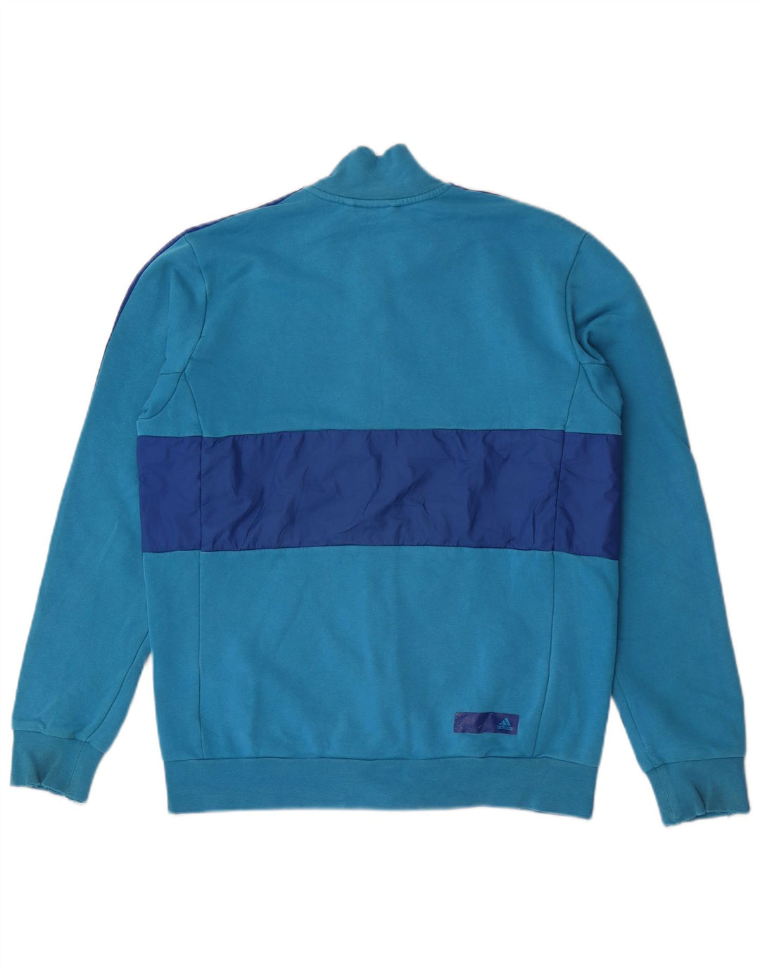 Jaqueta Adidas Masculina Graphic Tracksuit Top Azul Médio Algodão Colourblock