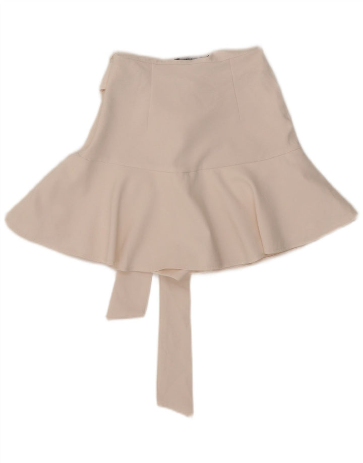 Zara Womens Skort XS W24 Poliéster Branco