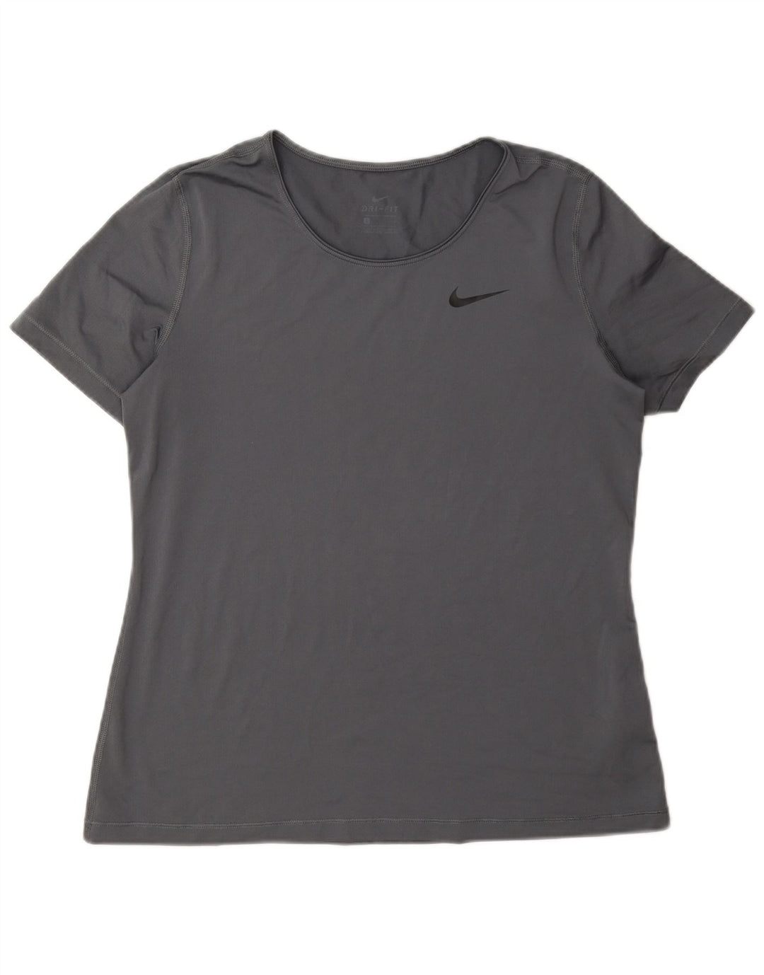 Camiseta Nike Feminina Dri Fit Top UK 16 Grande Cinza Poliéster