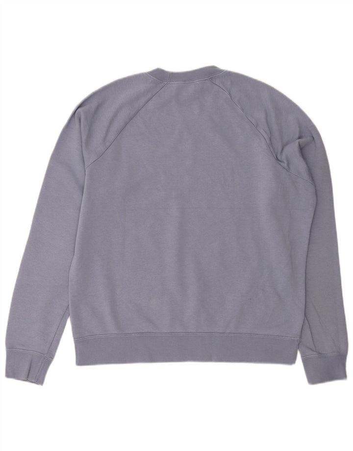 Moletom feminino Nike Jumper UK 14 médio azul algodão