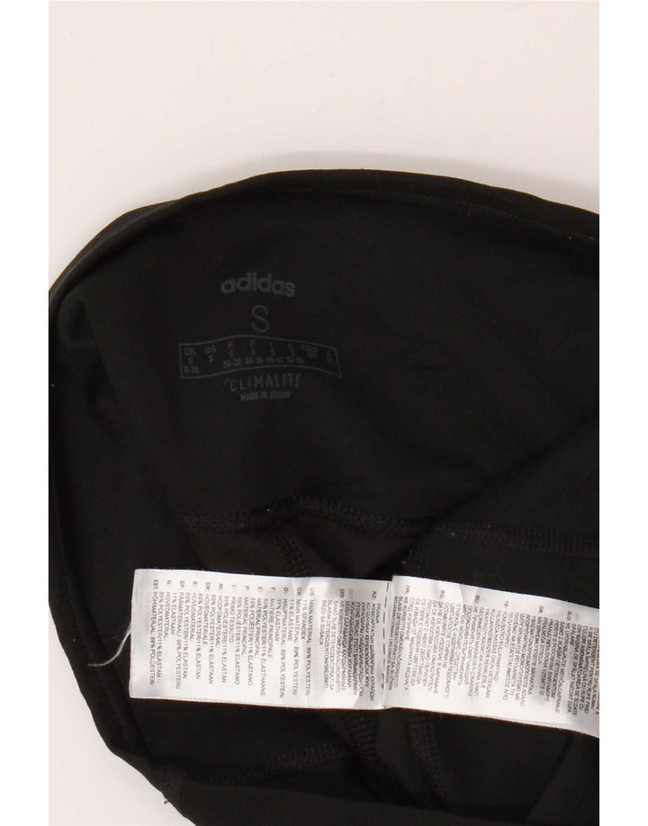 Adidas Womens Climalite Leggings UK 8/10 Pequeno Poliéster Preto
