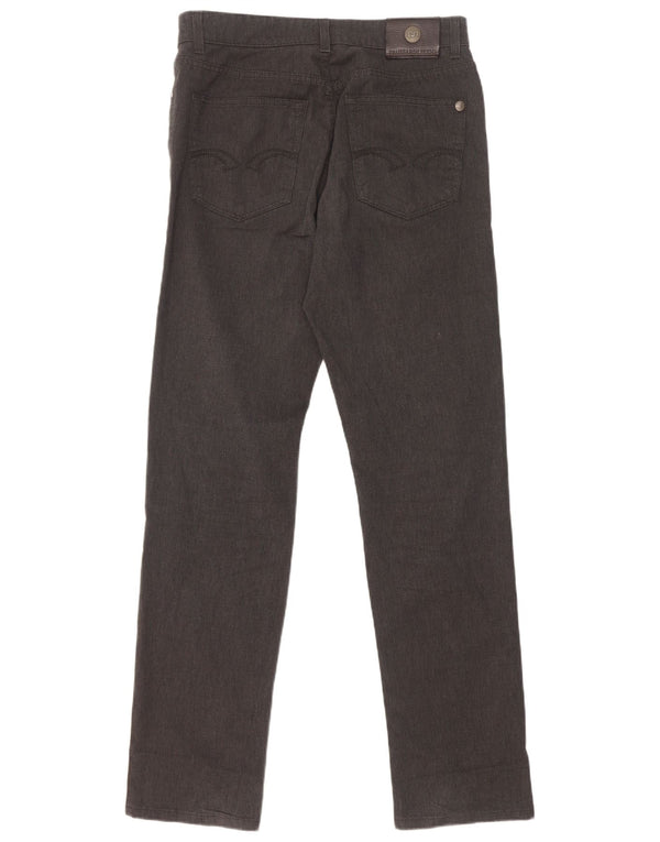 Trussardi Calça masculina slim casual W33 L33 algodão preto