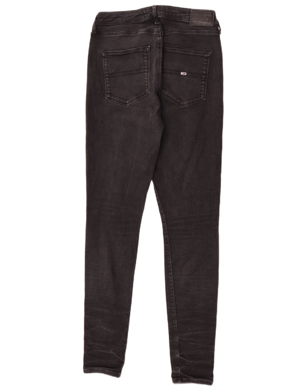 Tommy Hilfiger feminino Sylvia High Rise Super Skinny Jeans W30 L32 Preto