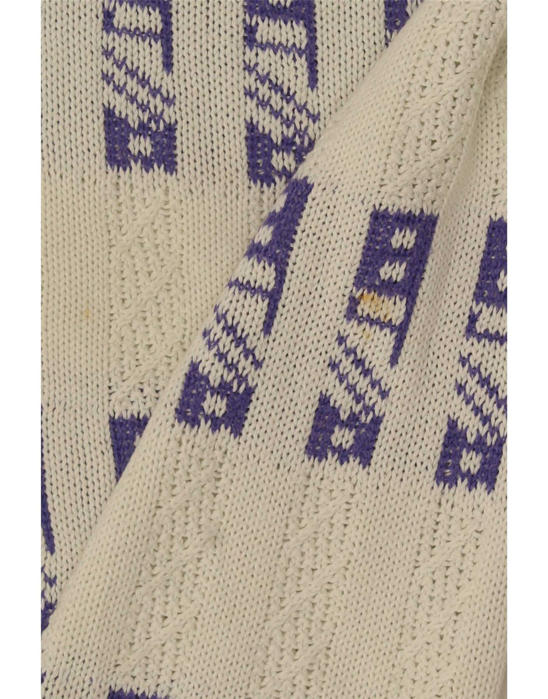 Suéter masculino Eisbar com gola redonda XL branco geométrico