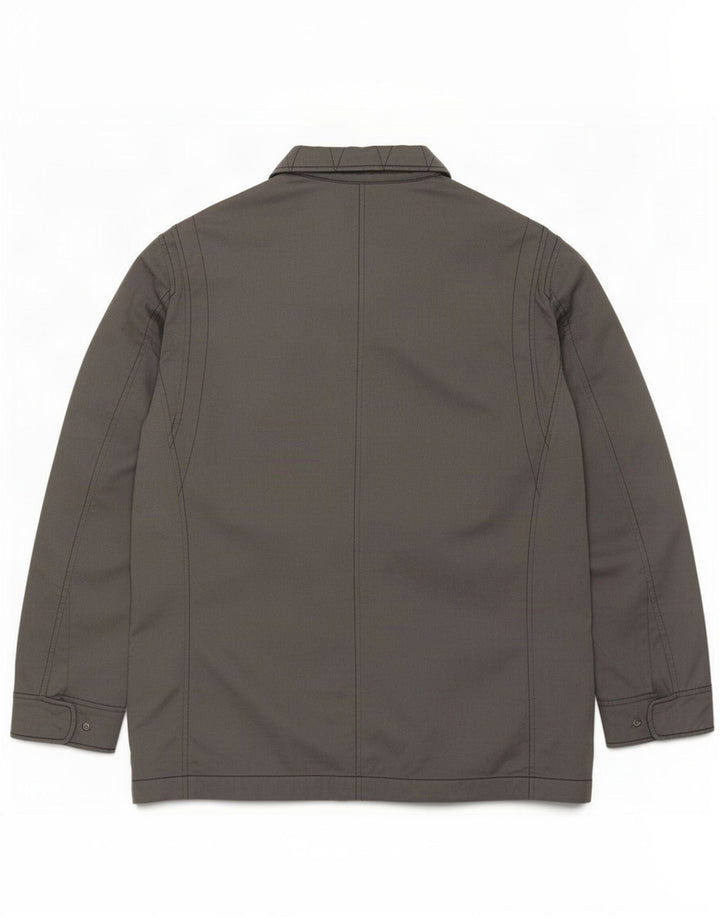 Jaqueta utilitária masculina Sergio Tacchini UK 42 XL algodão cinza