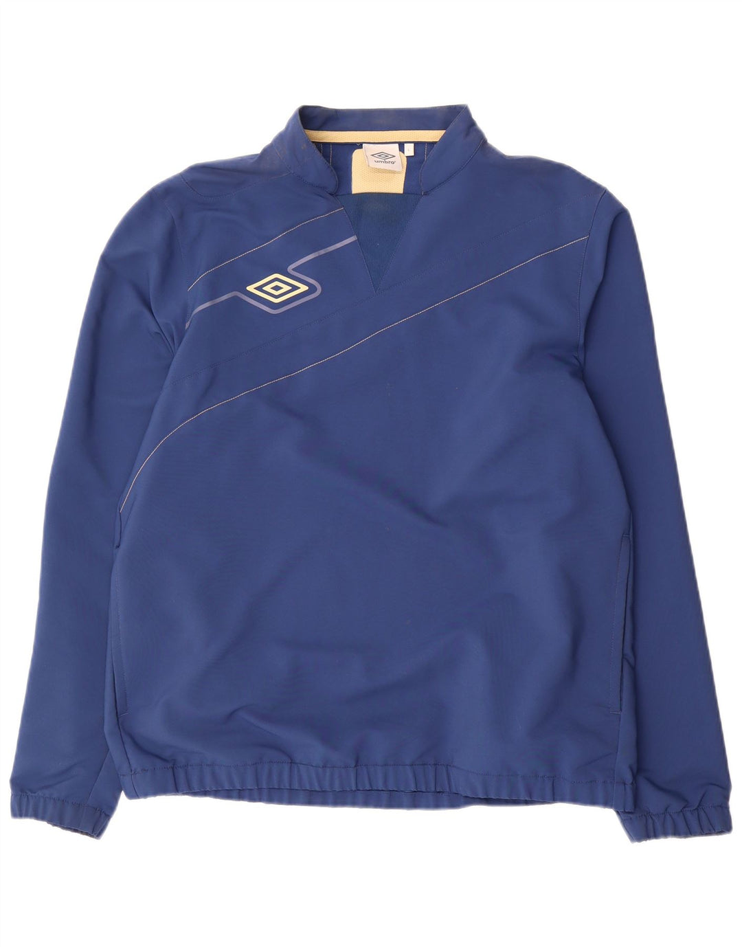 Umbro Mens Graphic Pullover Treino Top Jaqueta Grande Listrado Azul