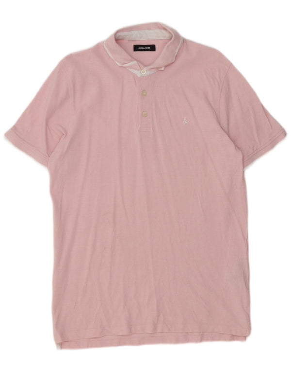 Camisa polo masculina Jack & Jones XL algodão rosa