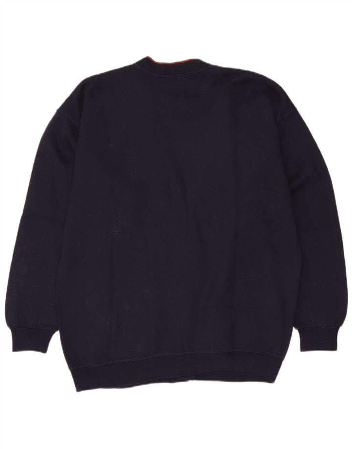Suéter cardigã masculino GREAT BAY XL azul marinho algodão