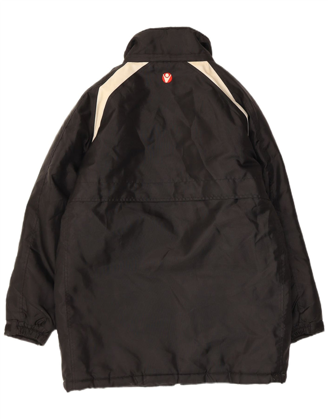 Casaco corta-vento masculino gráfico Macron UK 36 pequeno bloco colorido preto