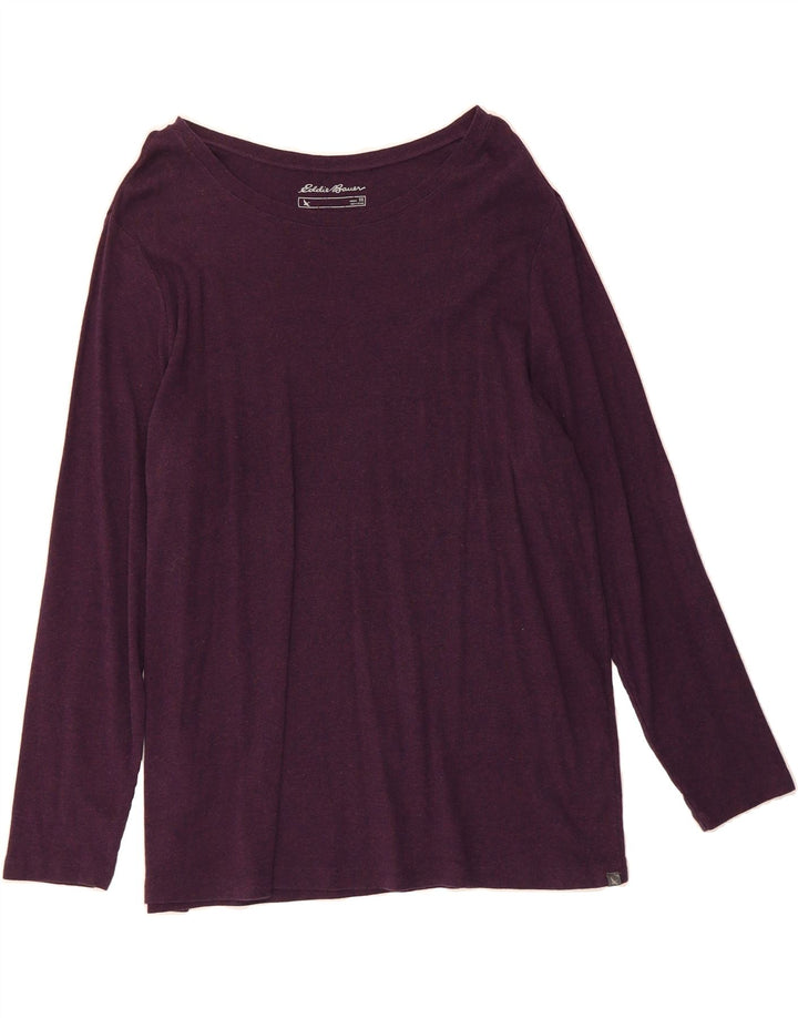 EDDIE BAUER Womens Top Long Sleeve UK 22 3XL Purple Cotton Vintage Eddie Bauer and Second-Hand Eddie Bauer from Messina Hembry 