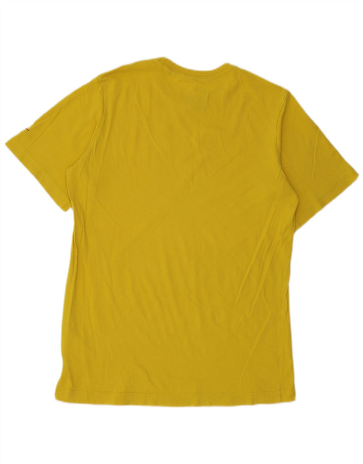Camiseta gráfica masculina NIKE Top 13-14 anos XL amarelo algodão
