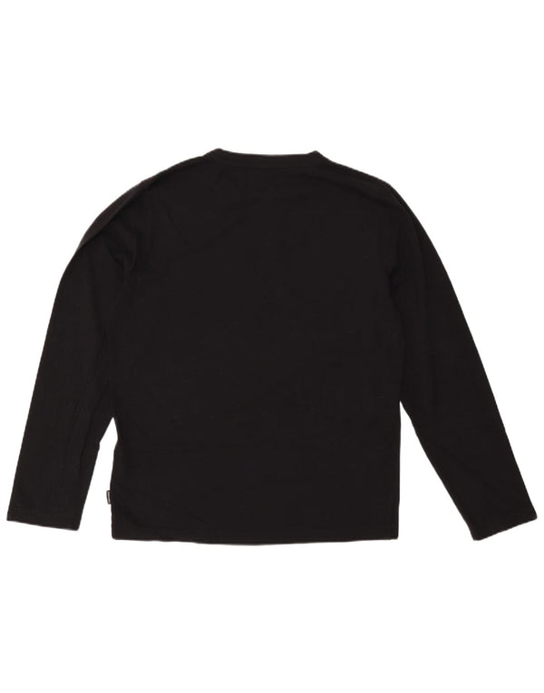 Converse Mens Graphic Top Manga Longa Médio Algodão Preto