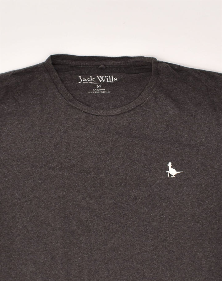 JACK WILLS Mens T-Shirt Top Medium Grey Cotton | Vintage Jack Wills | Thrift | Second-Hand Jack Wills | Used Clothing | Messina Hembry 
