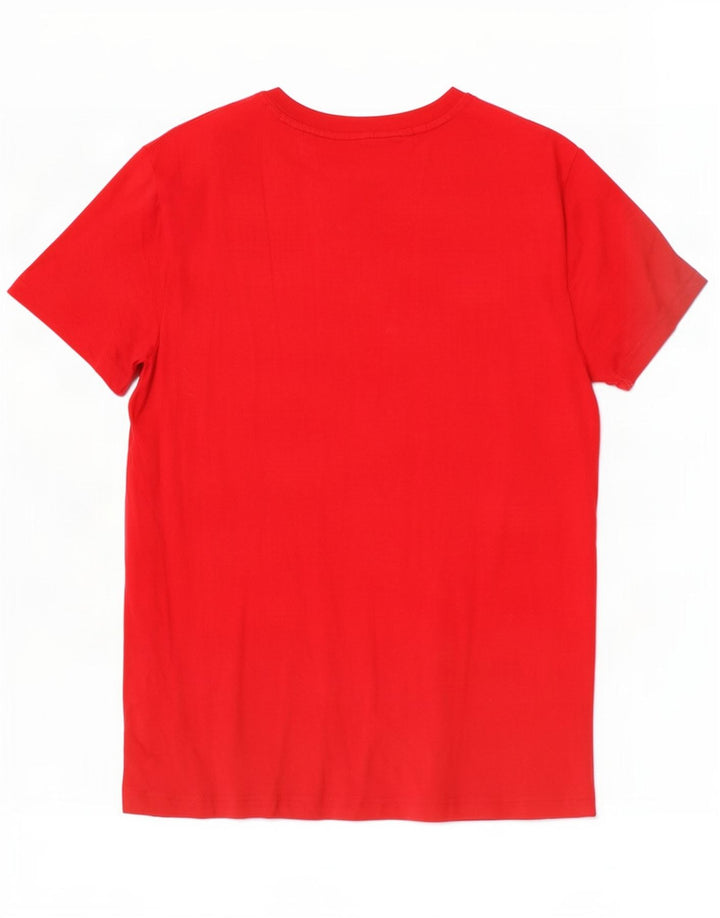 Camiseta masculina Nautica Top grande algodão vermelho
