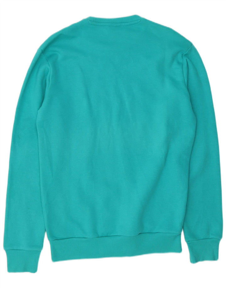 REEBOK Mens Classic Graphic Moletom Jumper Pequeno Azul