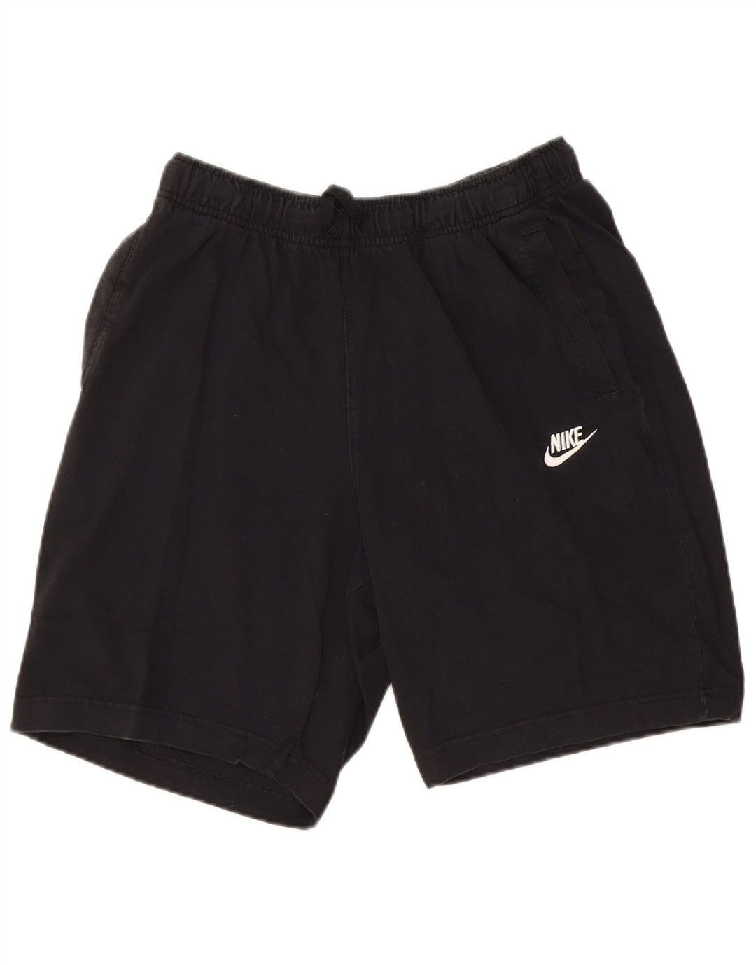 Shorts esportivos masculinos Nike médio algodão preto