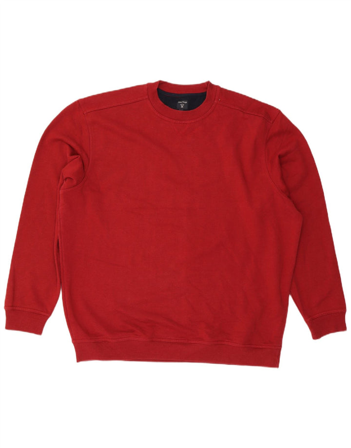James Pringle moletom masculino jumper 2XL algodão vermelho