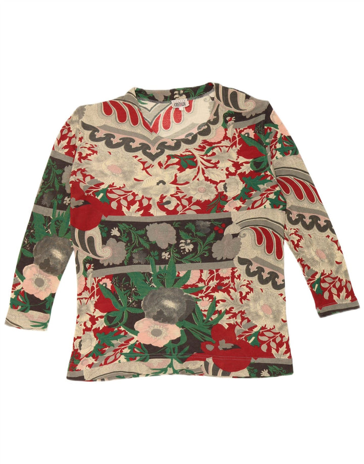 Blusa Feminina Cristaldi Solta Fit Top UK 14 Médio Multicolorido Floral