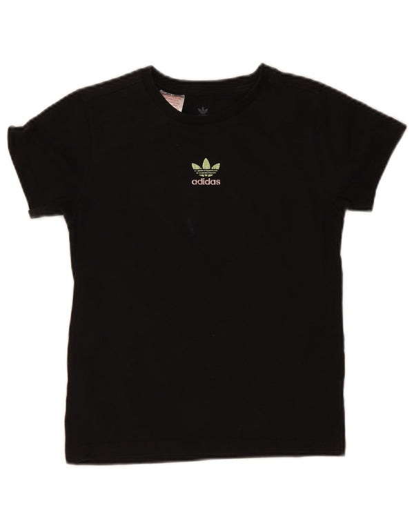 Camiseta Adidas Girls Graphic Top 9-10 Anos Algodão Preto
