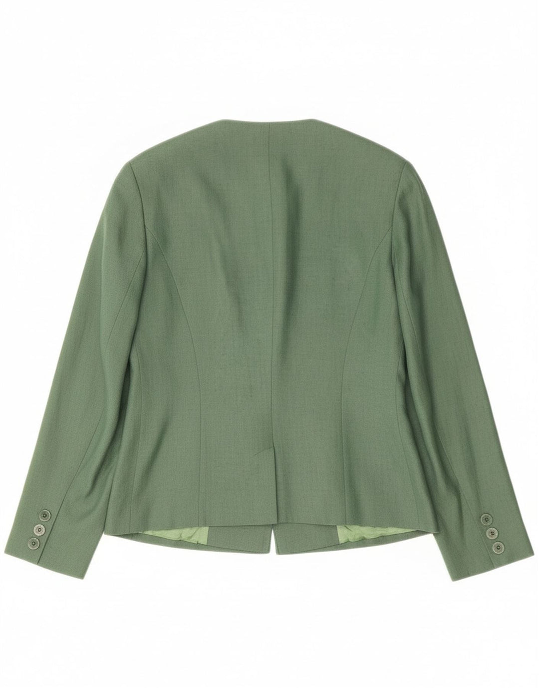 Jaqueta blazer feminina Gerry Weber com 1 botão UE 38 linho verde médio