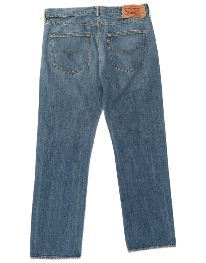 Levi's Masculino 501 Straight Jeans W34 L30 Azul Algodão