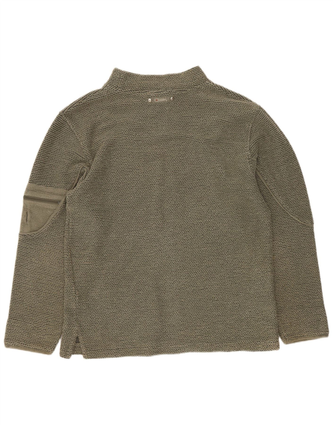 Moletom masculino estranho peixe jumper pequeno algodão cáqui